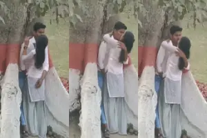 College lovers outdoor park kissing and fucking mms unseen thumbnail