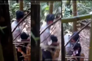 Hindi Desi Bf of Cute GF Sucks Lund in Jungle thumbnail