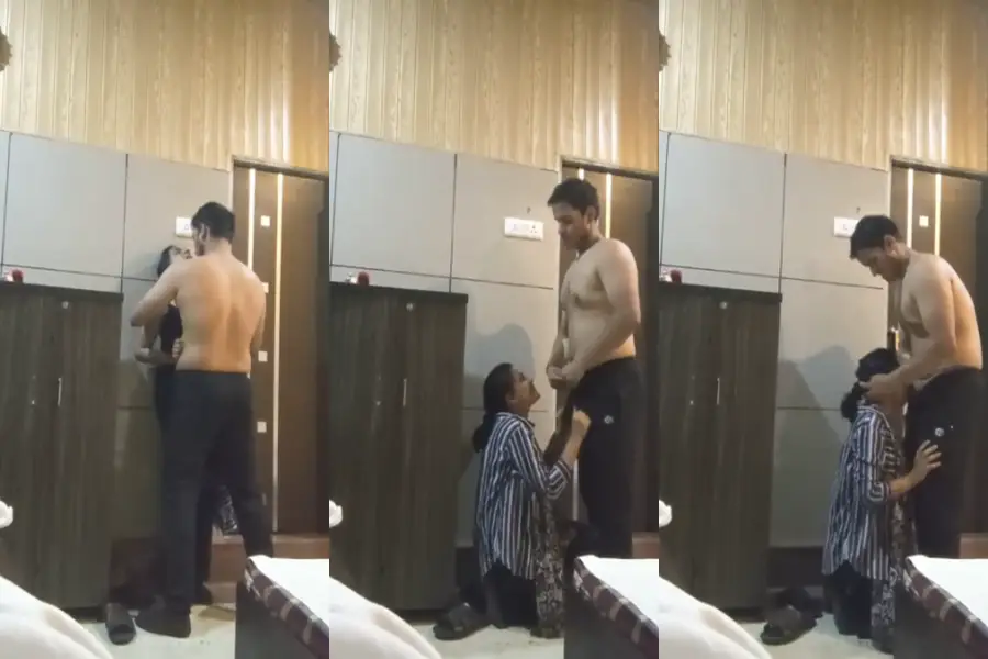 force blowjob couple standing kiss and sex viral mms thumbnail